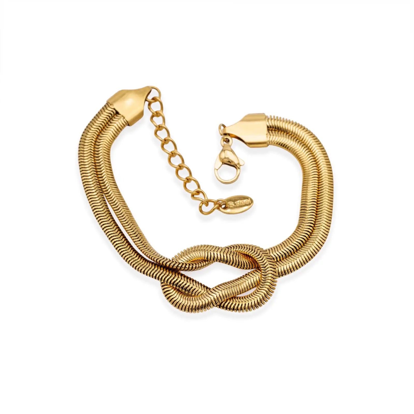 Knotenarmband goldfarben – Verbindung, die bleibt