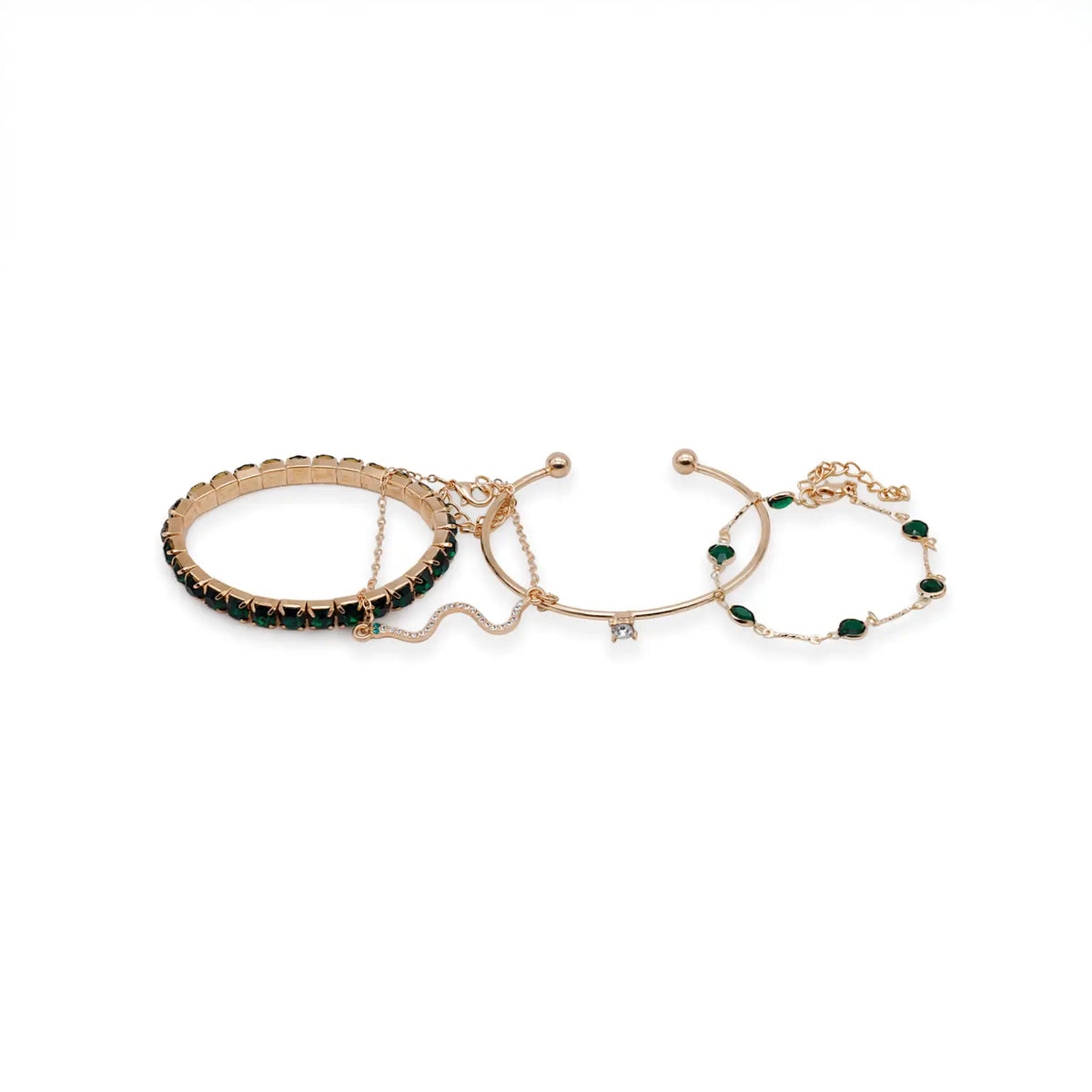 Armband-Set goldfarben, 4-teilig