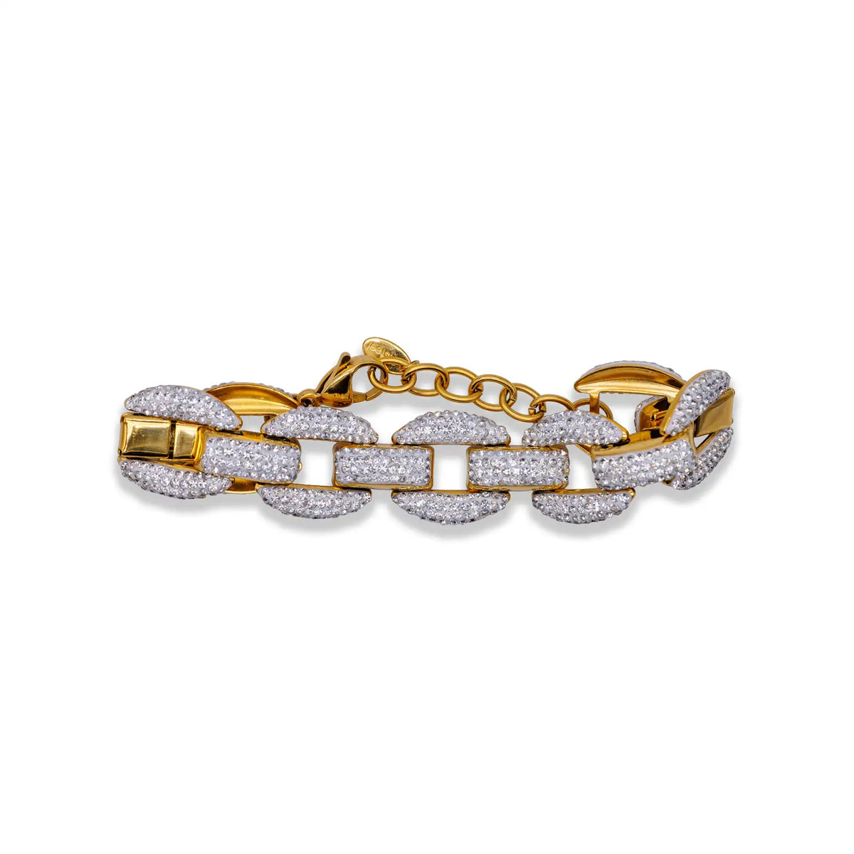 Breites Armband goldfarben aus Edelstahl