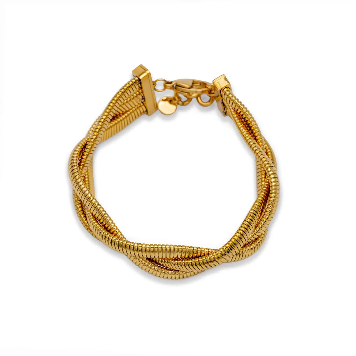 Geflochtenes Armband goldfarben