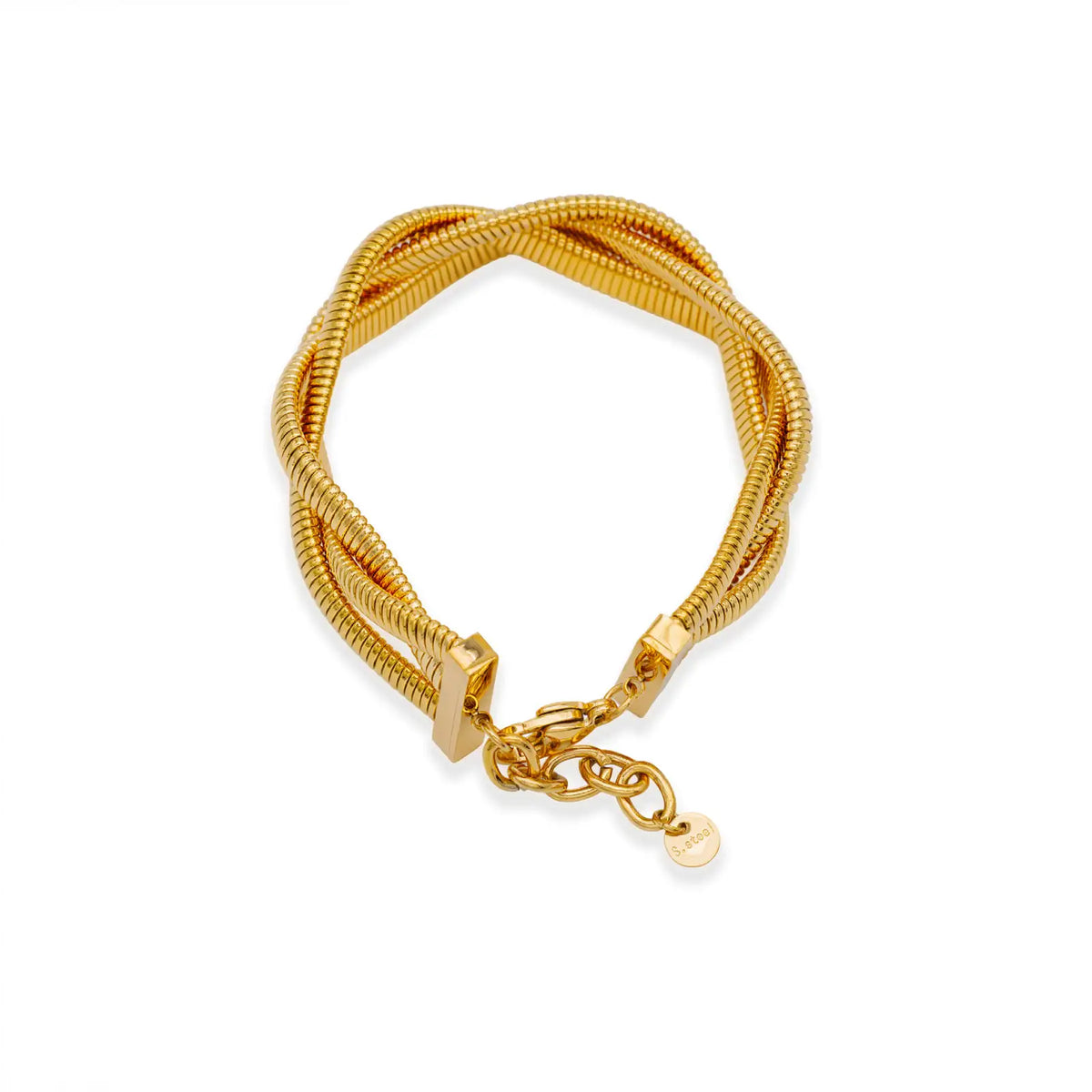 Geflochtenes Armband goldfarben