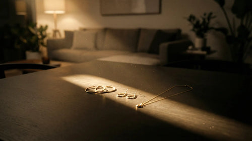 Welcher Schmuck wirkt bei gedimmtem Licht am Abend?