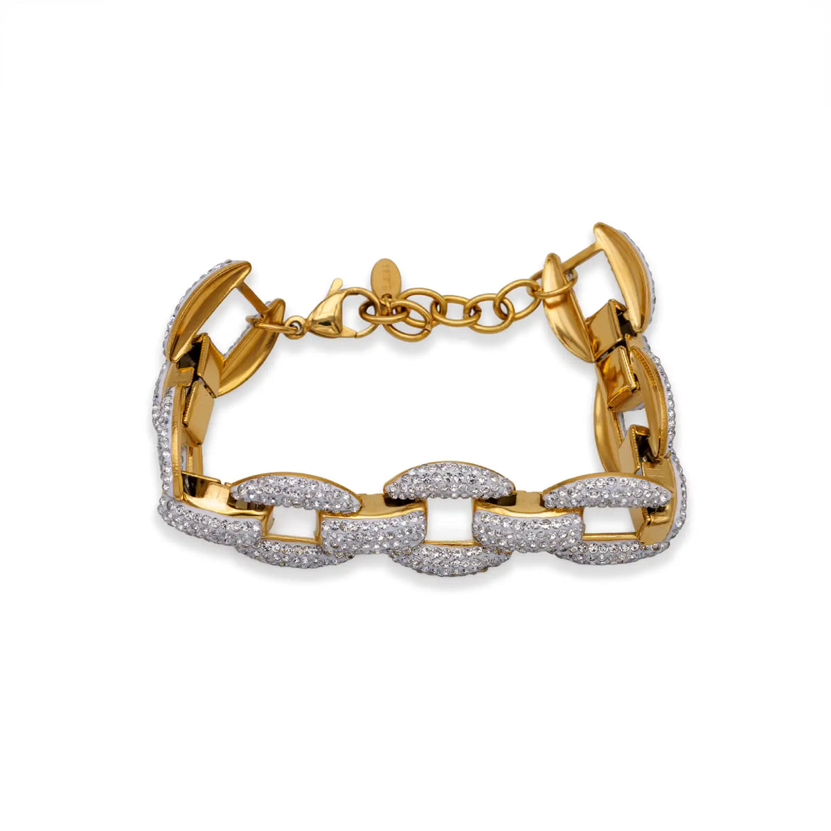 Breites Armband goldfarben aus Edelstahl