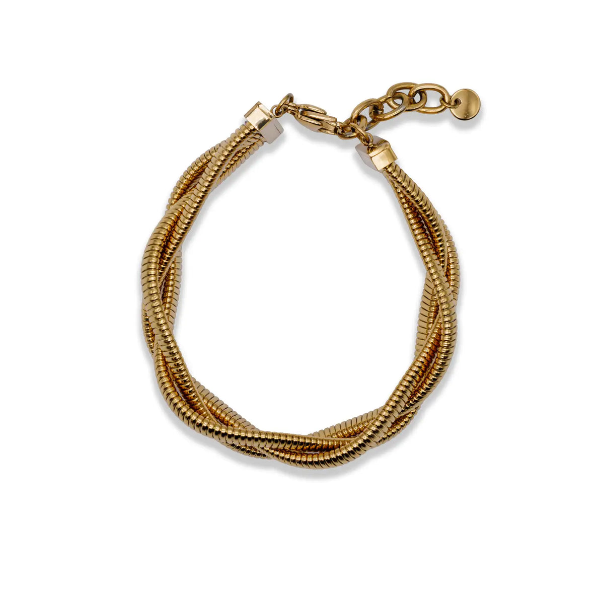 Geflochtenes Armband goldfarben